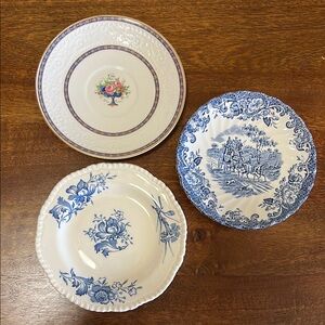 Caronia Woods Burslem, Johnson Brothers, Alfred Meakin plate/saucer set.